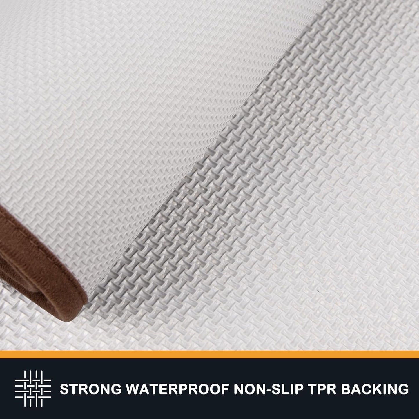 PURRUGS Dirt Trapping Door Mat 24" x 35.5", Non-Slip/Skid Machine Washable Entryway Rug, Dog Doormat, Super Absorbent Welcome Mat for Muddy Wet Shoes and Paws, Brown