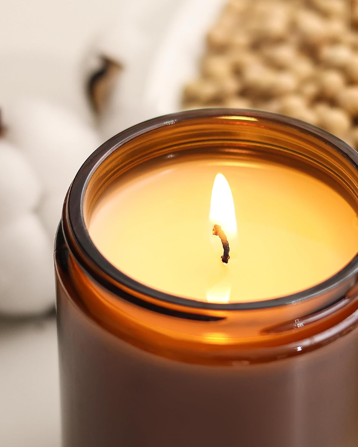 AOOVOO Apple Cinnamon Candles - 22 oz Scented Candles, Aromatherapy Candle, Soy Candle for Home Scented