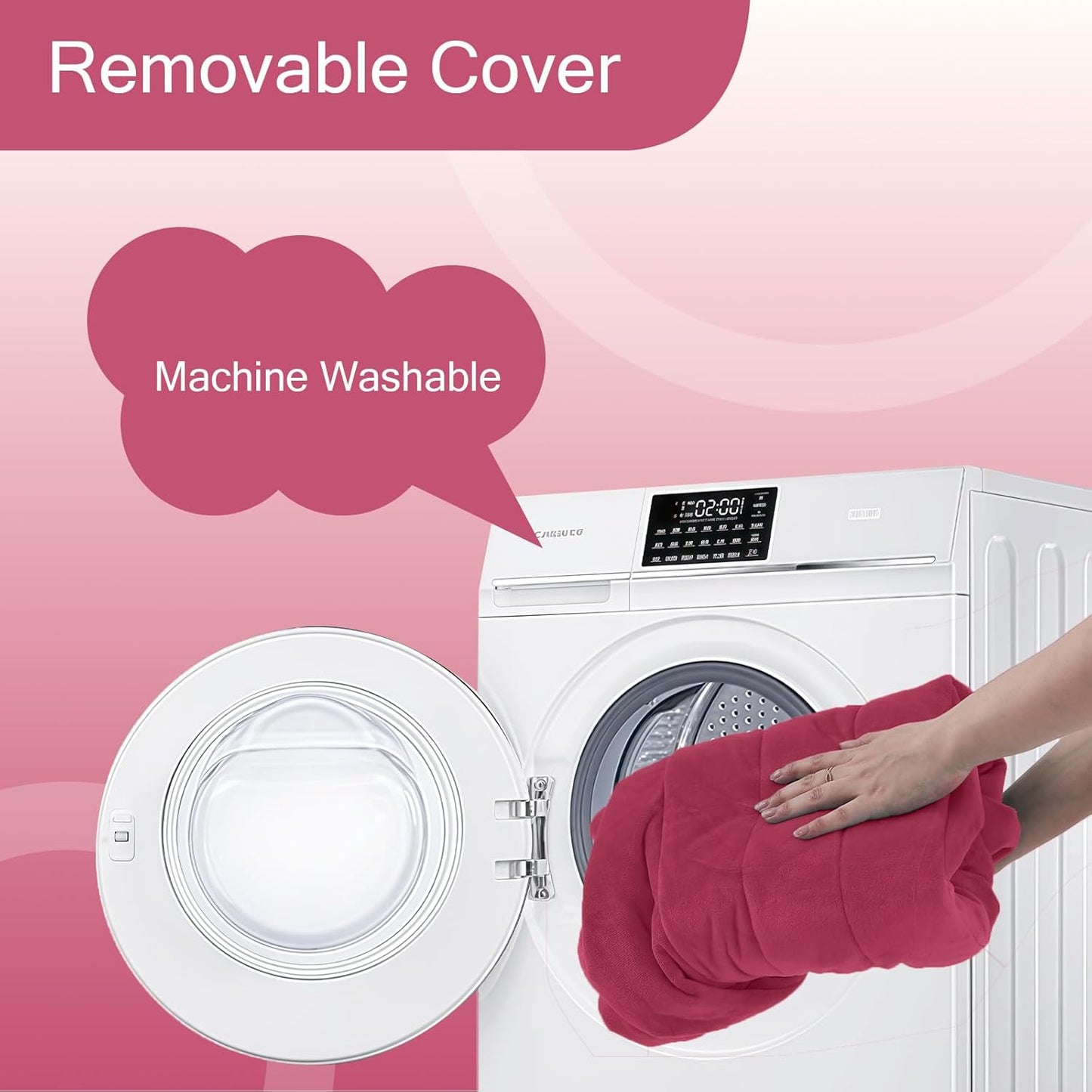 MeMoreCool Round Stuffed Pouf Ottoman Foot Rest, Floor Pouf Foot Stool with Soft Foam Chunk Filling, Small Round Ottoman Footstool Circle Footrest for Living Room