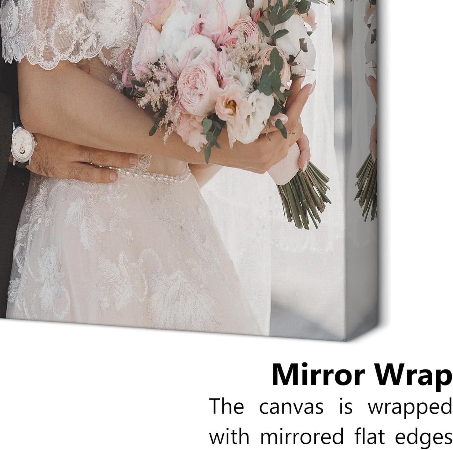 Personalized Custom Canvas Prints with Your Photos & Text, Customized Picture Print, Transform Own Images Into Framed Wall Art Digitally Printed Photo to Canvas, Keepsakes Gifts for Family 12x18’’