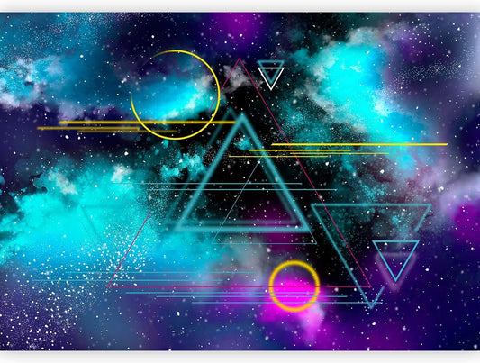 artgeist Wall Mural Galaxy 96x69 in - Peel and Stick Self-Adhesive Wallpaper Removable Large Sticker Foil Wall Decor Print Design Mural Cosmos Galaxy Cosmonaut Astronaut a-A-10328-a-a