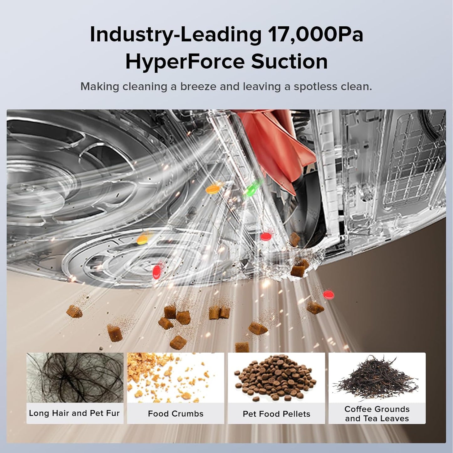 Roborock Qrevo Edge S5A Robot Vacuum and Mop, 17,000Pa, Zero-Tangling, DuoDivide Main Brush, FlexiArm Side Brush, Hot Water Mop Washing & Self-Cleaning, Warm Air Drying, Self-Emptying, Black