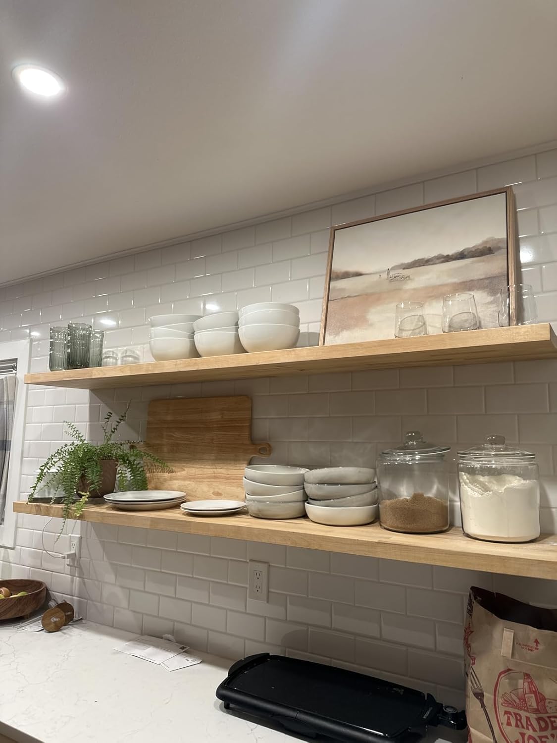 Hidden Shelf Brackets ， Floating Shelf Bracket ( Additional Brackets -NO Kits) 38 Inch -2 Pcs