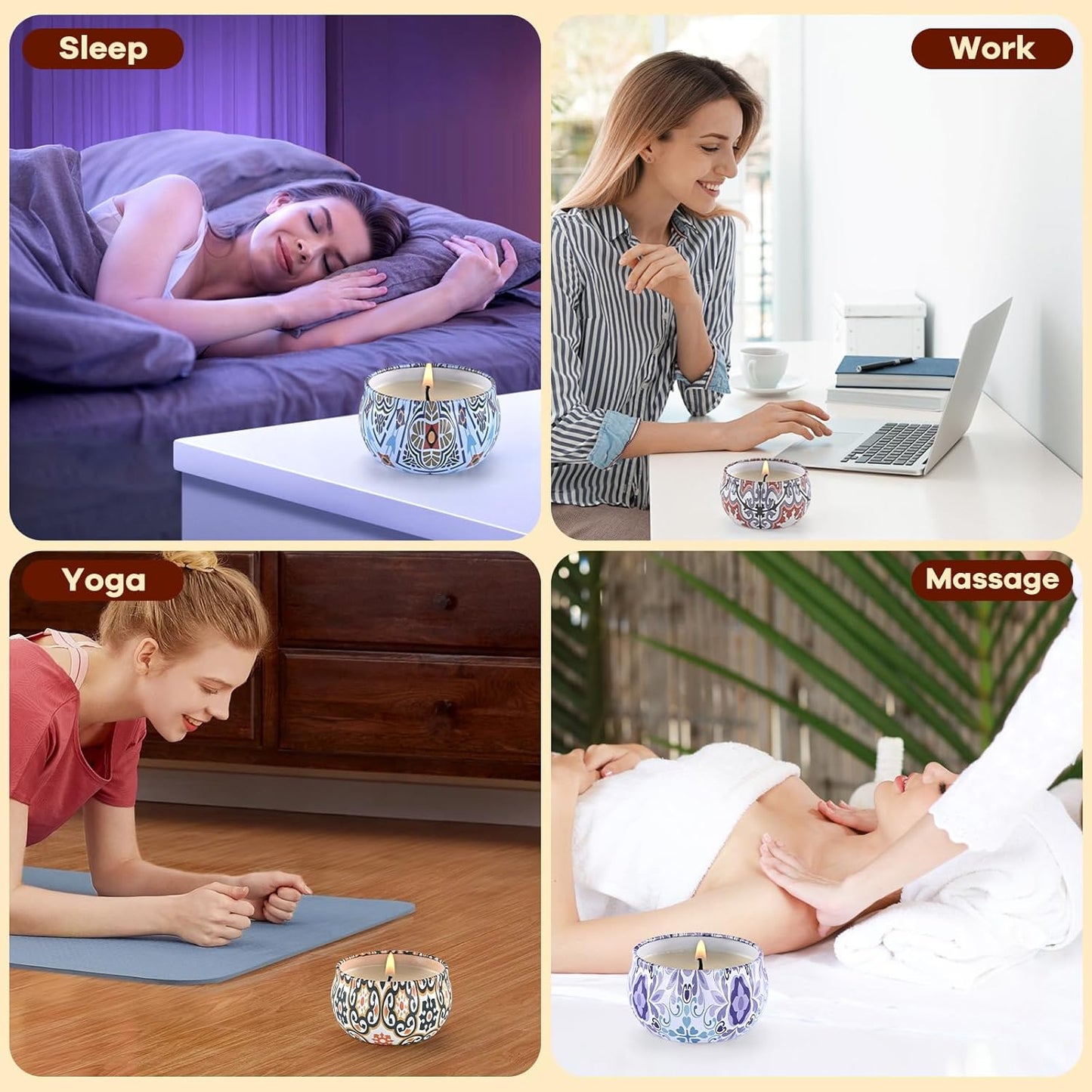 Scented Candles Gift Set, Candles for Home Scented 12 Pack, 300 Hours Long Lasting Soy Wax Aromatherapy Candle Set, Friends Moving Away, Birthday, Retirement Gifts for Women with Gift Box