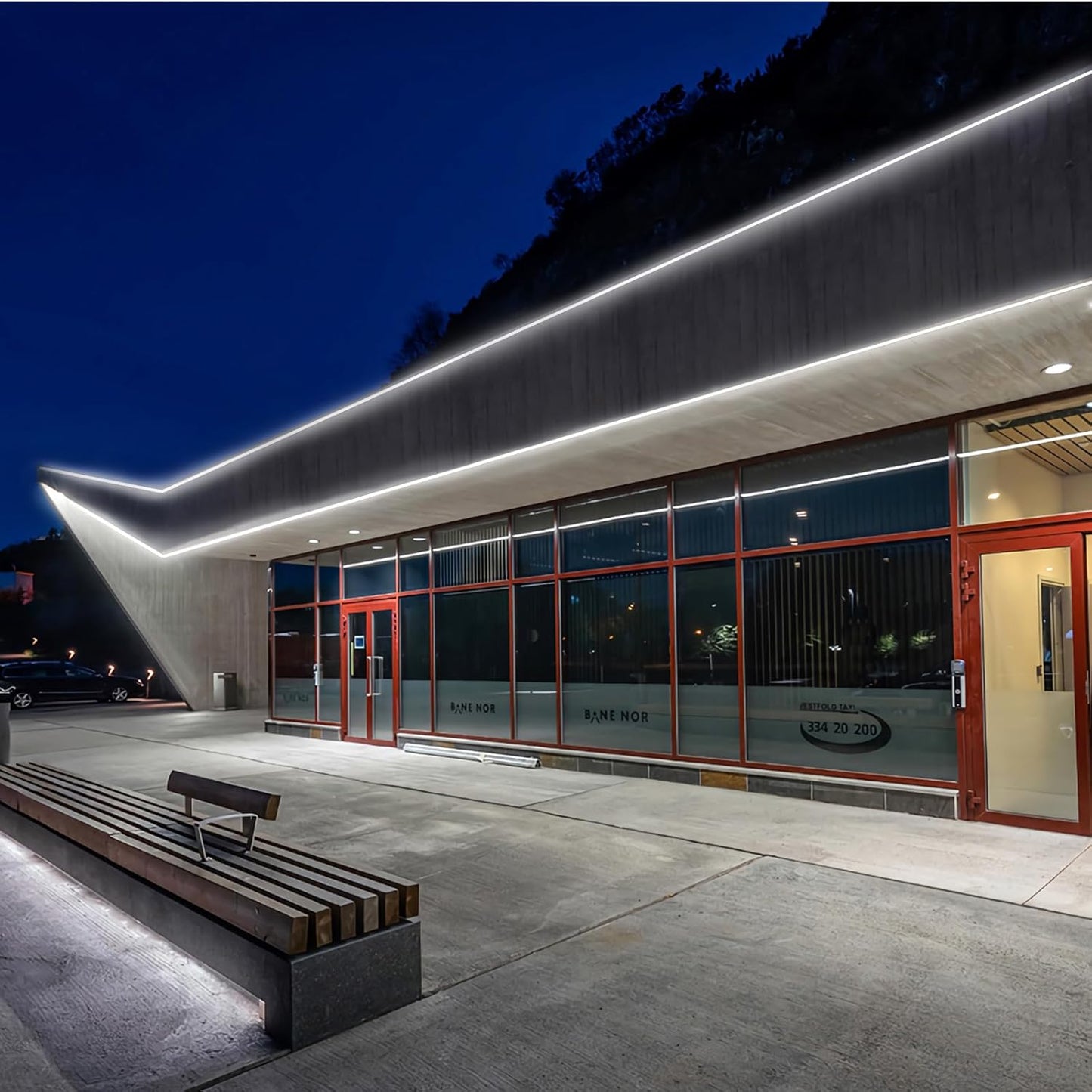 GZBtech Flexible LED Neon Rope Lights 50FT,AC 110-120V Waterproof Strip Light, 120 LEDs/M Cuttable Connectable Neon Lighting for Indoor Outdoor Home Decor/Commercial Building Use-Cold White 15M