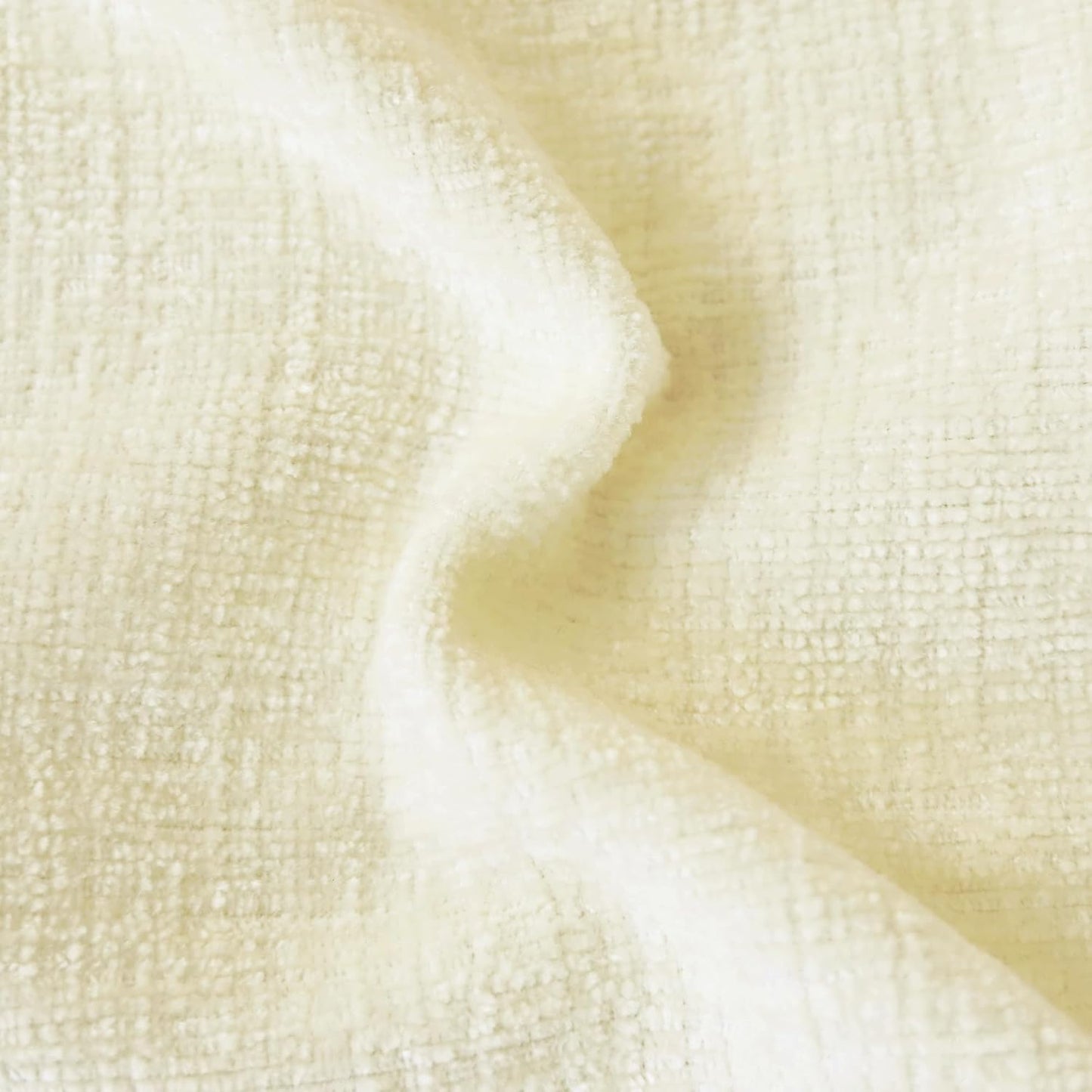 CaliTime Throw Pillow Covers Decorative 16 X 16 Inches Pack of 2 Cozy Chenille Cushion Cases for Couch Sofa Bed Living Room Home Beige