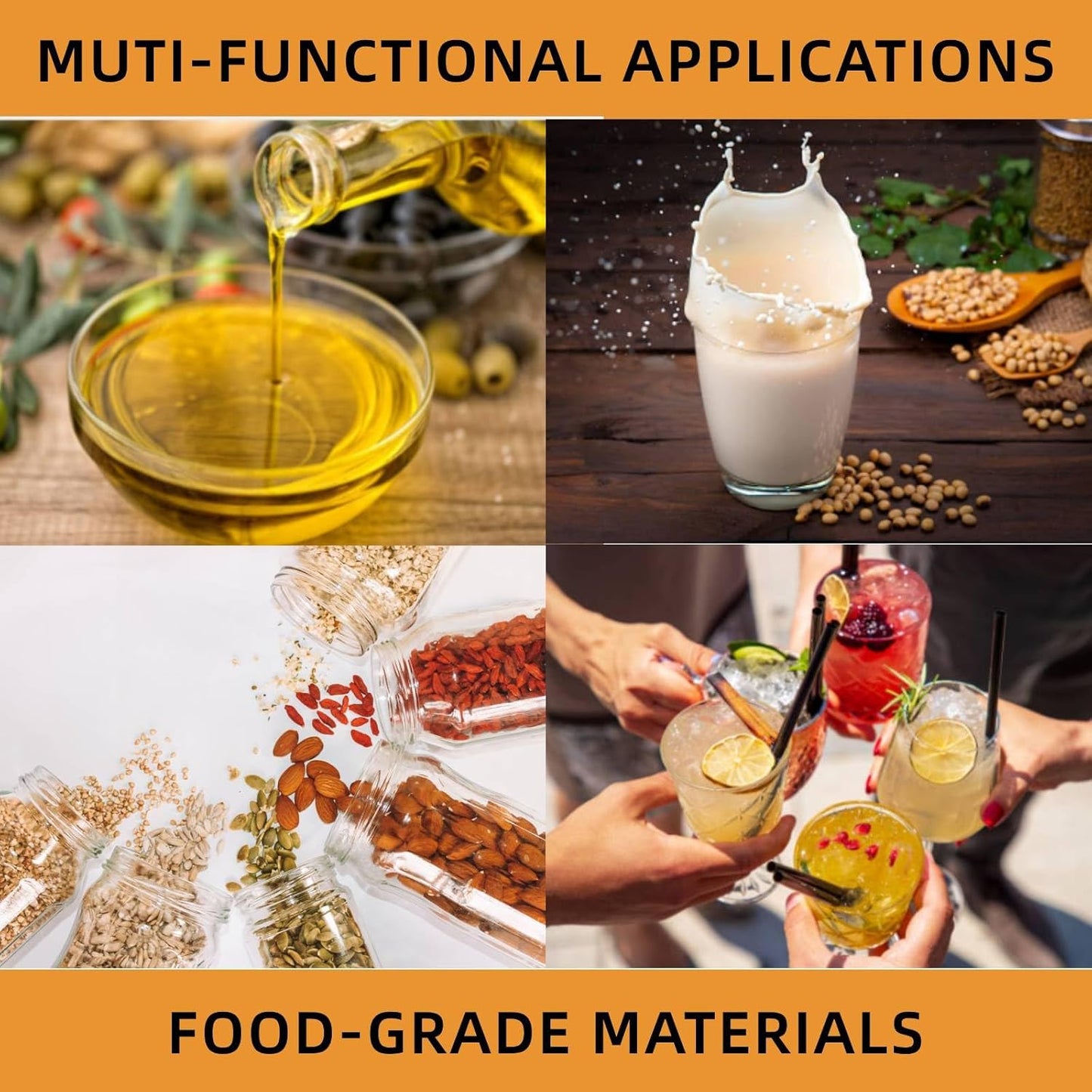 Stainless Steel Milk Can, 20 L/5.25 Gallon Heavy Duty Airtight Storage Canister Milk Bucket with Lid, Embedded Silicone Milk Jug Wine Pail Water Cereals Bucket with Three Latches and Two Handles