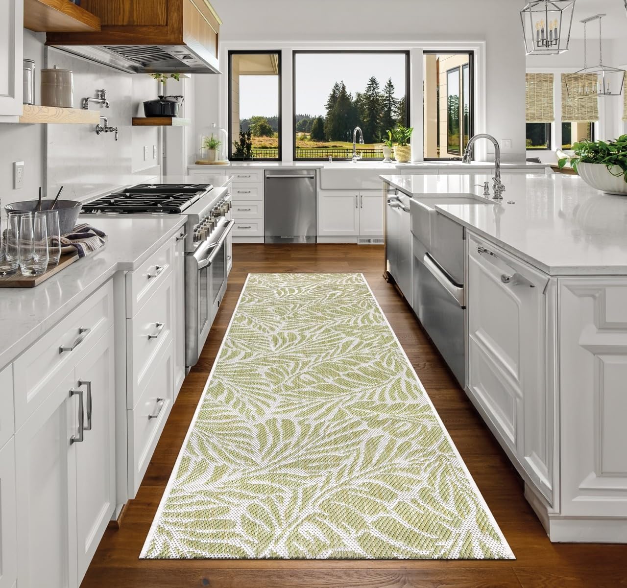 Keen Home Design Terrace Outdoor Runner Rug - 2x6 Washable Indoor/Outdoor Rug for Patio, Kitchen, Balcony, Beach, Garden, Deck and Porch, Size: 2'2"x5'7"