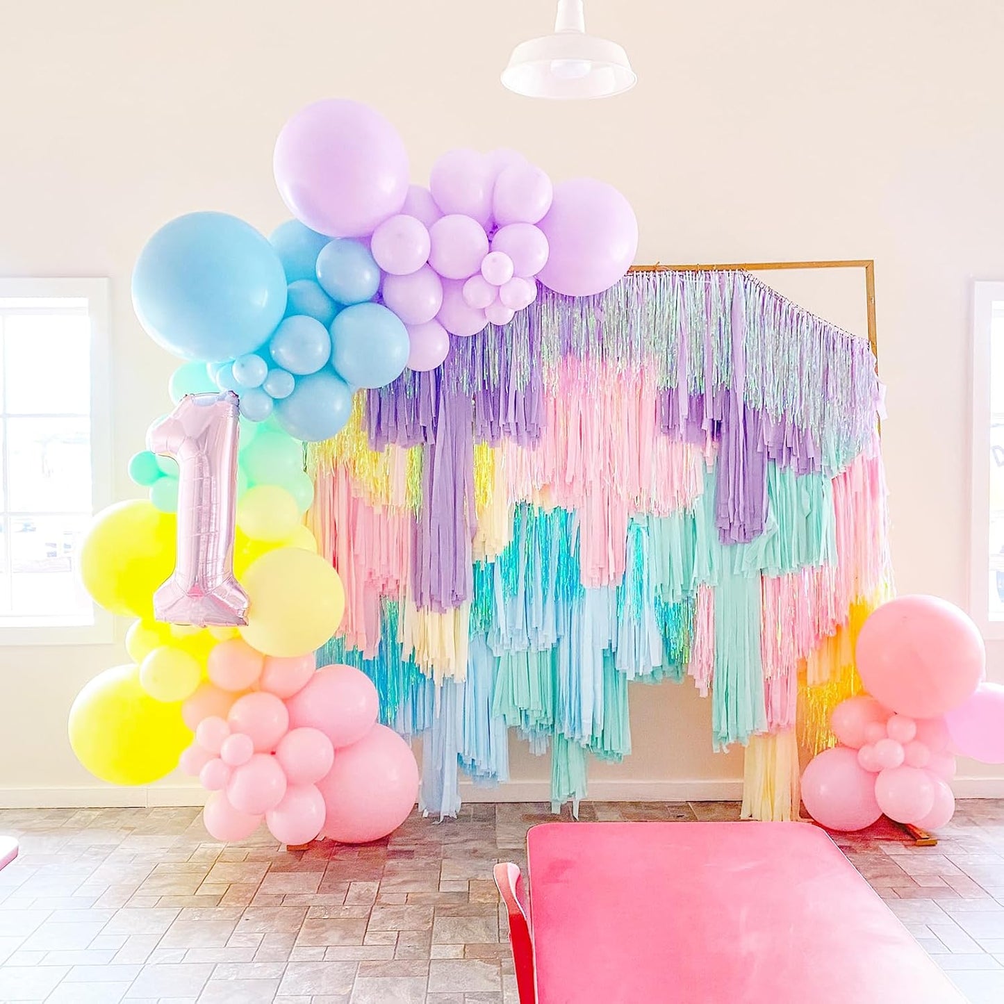 130pcs Pastel Balloons Different Sizes 18" 12" 10" 5" Macaron Latex Balloon Garland Arch Kit for Birthday Easter Baby Shower Graduation Wedding Gender Reveal Anniversary Party Decorations