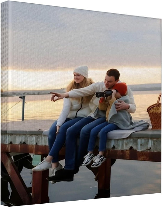 Customized Canvas Prints With Your Photos, Personalized Custom Canvas Wall Art, Custom Wall Art For Bedroom Unique Gift For Christmas Valentine'S Day Wedding Housewarming For Mom Women And Men 28×28