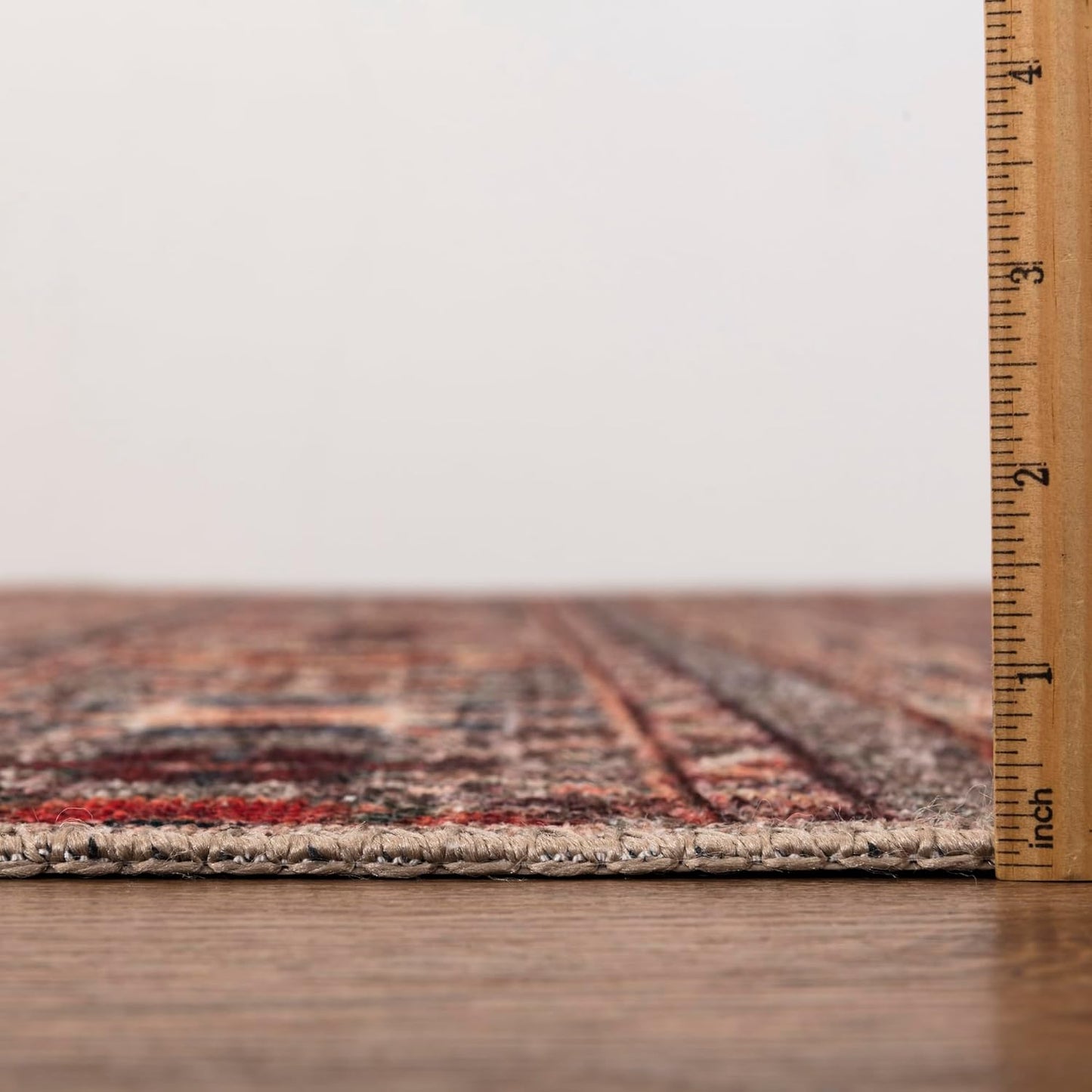 Keen Home Design 9x12 Rug - Machine Washable Area Rug with Non-Slip Backing, Ideal for Living Room, Dining Room, Bedroom - Vintage, Easy Clean, Durable, Low Pile Rug - (9' x 12')