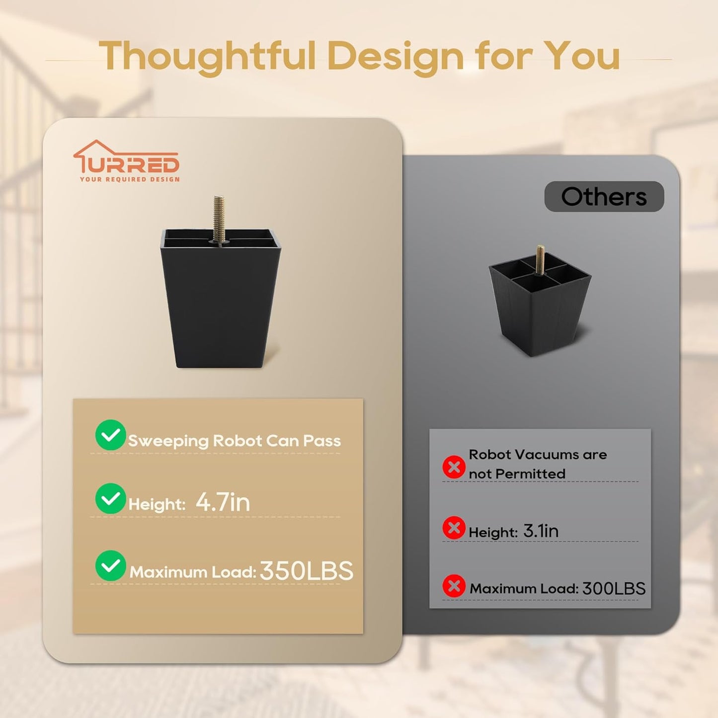 URRED Modular Sectional Sofa Comfy Cloud Couch, Modern Velvet Sofa Sleeper Deep Seat Couches with Ottoman/Pillows for Living Room (Dark Gray, 82.6''- 2 Ottomans)