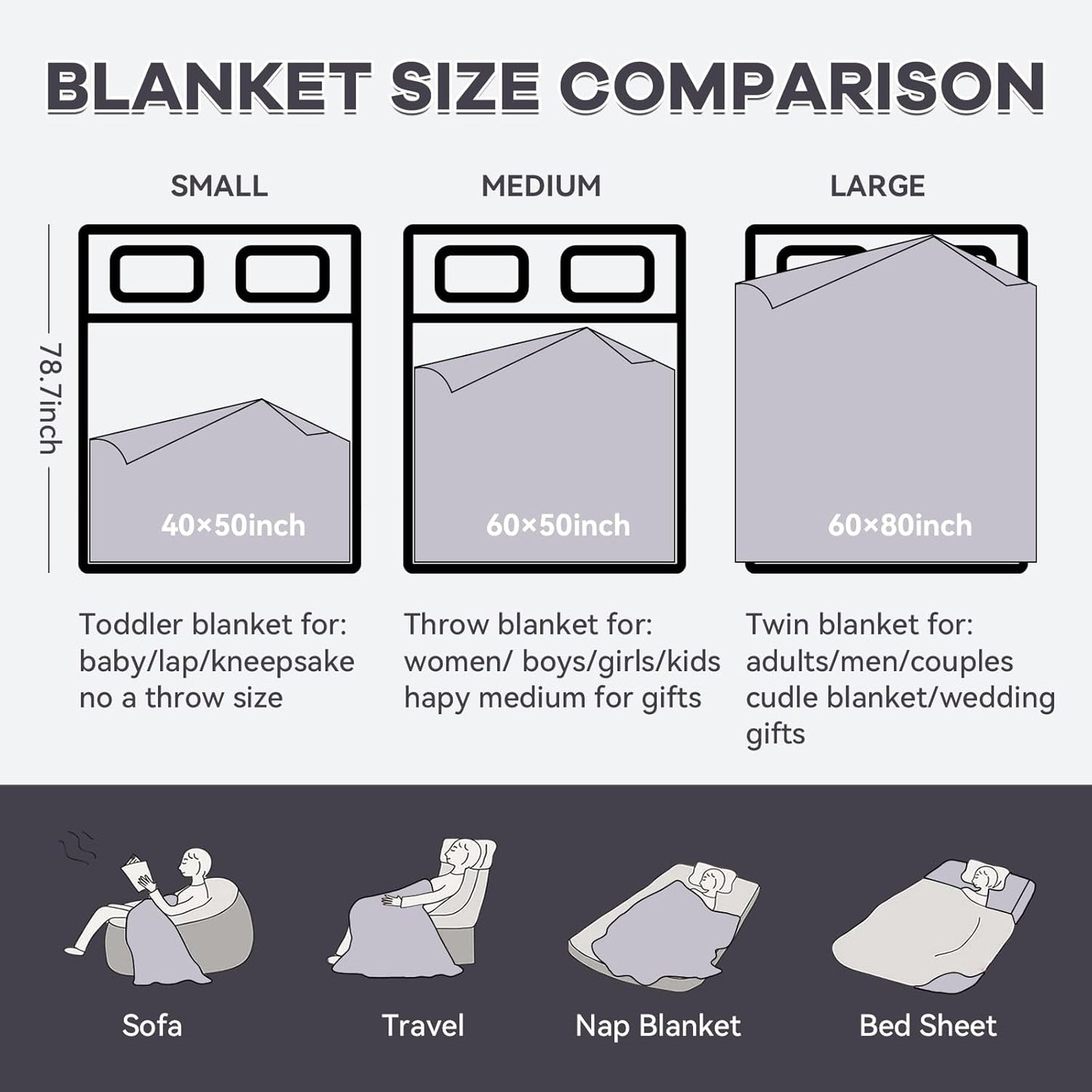 Chunky Knit Blanket - Luxury Soft Cozy 40 * 50 Throw Blanket,100% Woven Blanket Rope Knot Throw Blanket for Couch, Sofa, Home Decor, Gift - Machine Washable（Brown）