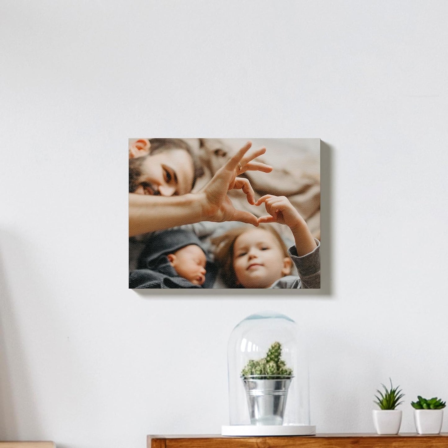 BuildASign Custom Canvas Prints with Your Photos – Personalized Picture To Canvas Wall Art, Perfect for Home Decor, Gifts & Keepsakes, Ready to Hang (12" L x 36" W x .75”D, Metallic Silver)