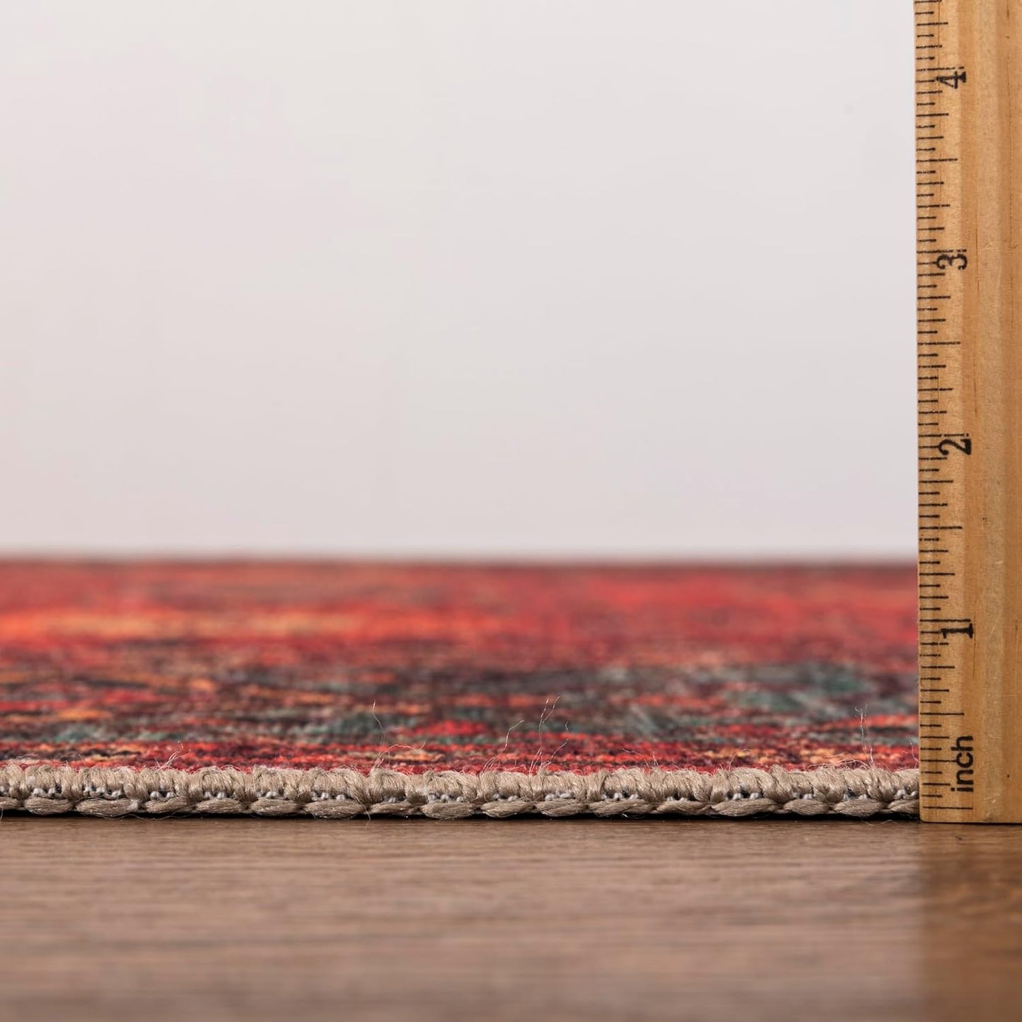 Keen Home Design 4x6 Rug - Machine Washable Area Rug with Non-Slip Backing, Ideal for Living Room, Dining Room, Bedroom - Vintage, Easy Clean, Durable, Low Pile Rug - (4' x 6')