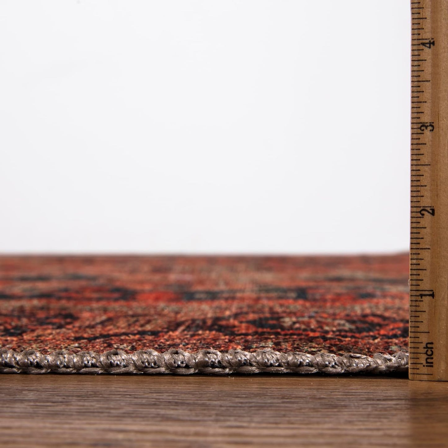 Keen Home Design 2x7 Rug - Machine Washable Runner Rug with Non-Slip Backing, Ideal for Hallway, Entryway, Kitchen, Laundry Room - Vintage, Easy Clean, Durable, Low Pile Rug - (2'6" x 7')