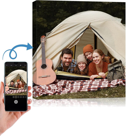 AbcCustomize Canvas Prints with Your Photos，Custom Canvas Wall Art for Bedroom, Living Room, Farmhouse Decor，Personalized Gifts Canvas Prints for Family，Friend，Lover，Pet