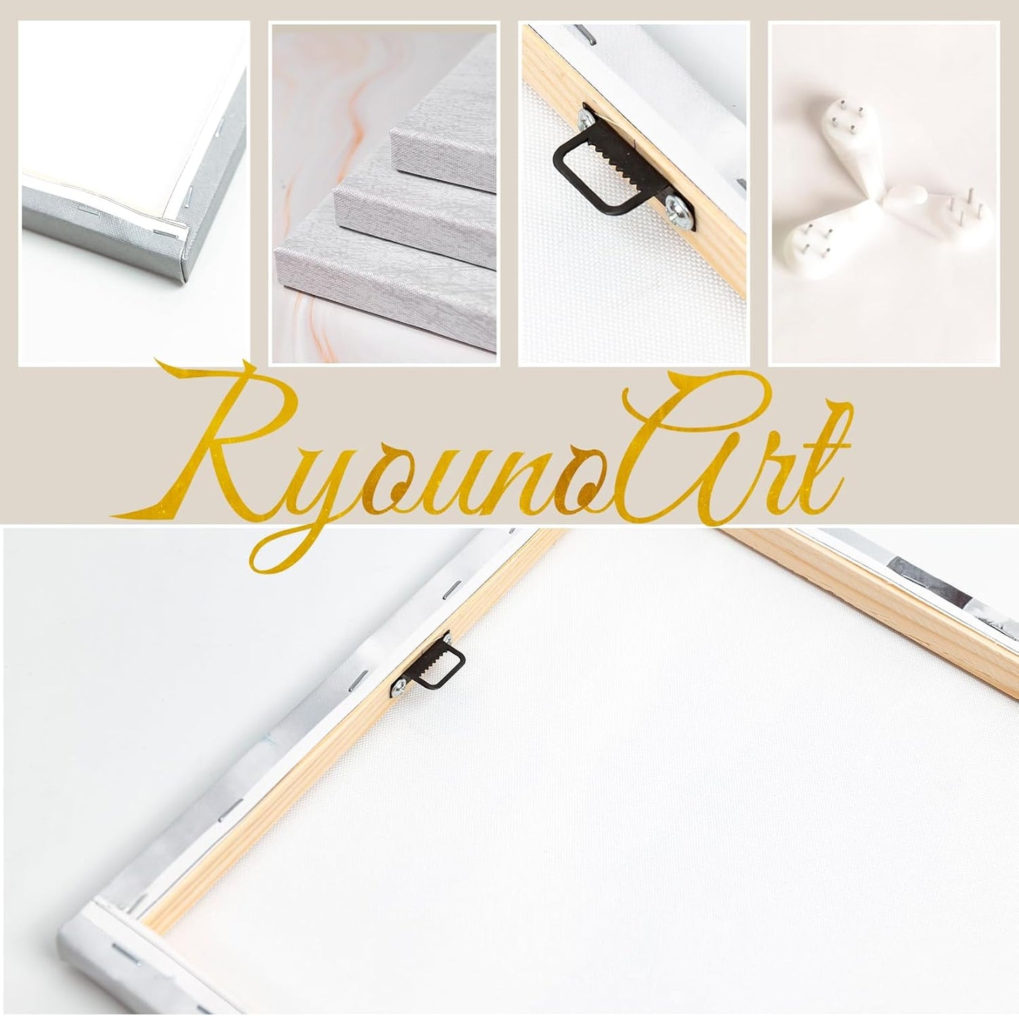 RyounoArt New York City Pictures Wall Art NYC Skyline Canvas Paintings Brooklyn Night Cityscape Prints Wall Decor Framed 20x36 Inch