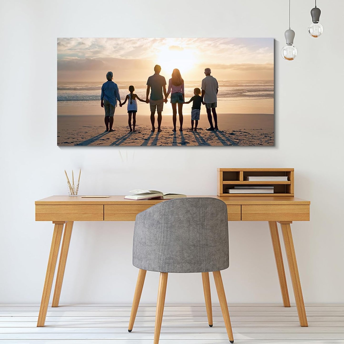 Wewejia Custom Canvas Prints with Your Photos 48x24inch, Upload your Travel Pictures/Photos - Custom Personalized Canvas Photo Gifts Wedding Family Wedding Baby Pets Home Decor