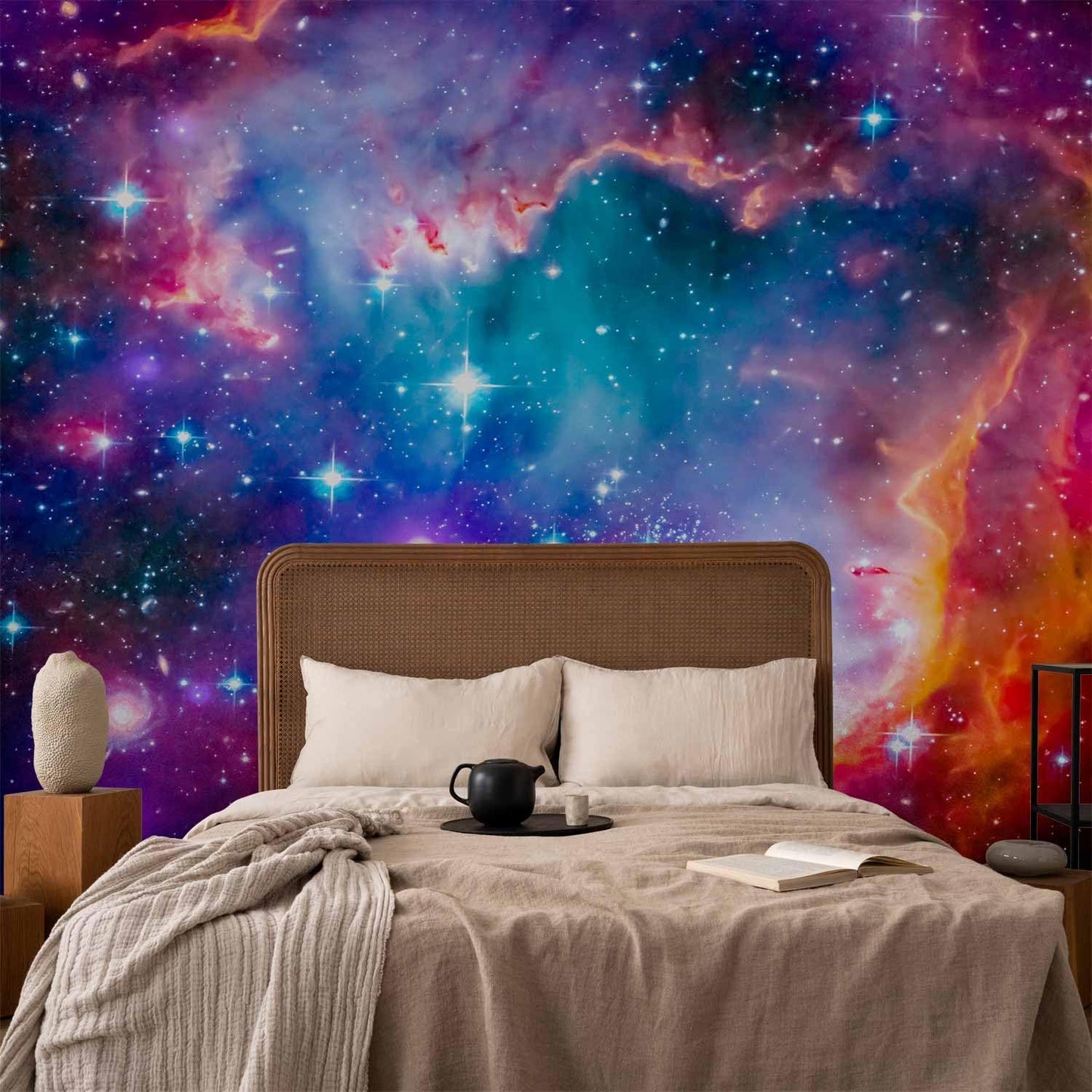 artgeist Wall Mural Abstract 197x138 in - XXL Non-Woven Wallpaper Fleece Wall Decor Photo Print Picture Image Design Abstract Cosmos Sky Star i-G-10010-a-a