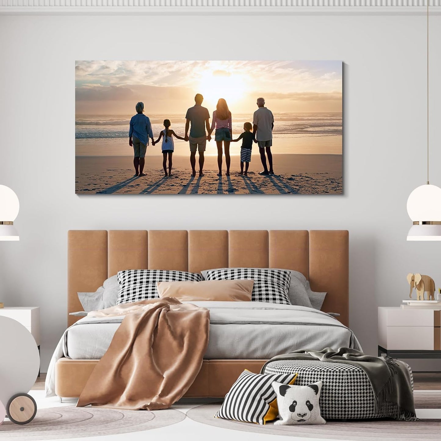 Wewejia Custom Canvas Prints with Your Photos 48x24inch, Upload your Travel Pictures/Photos - Custom Personalized Canvas Photo Gifts Wedding Family Wedding Baby Pets Home Decor