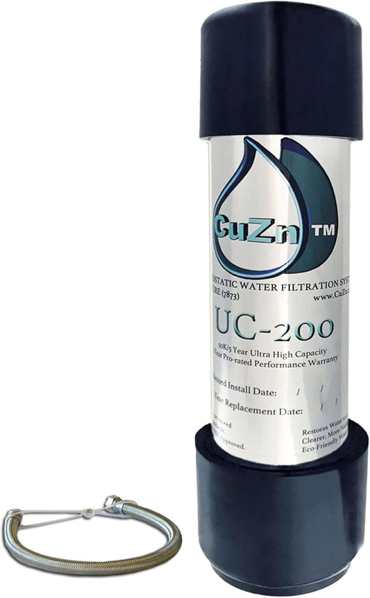 Under Sink Water Filter for Sink Faucet by CuZn, 5 Year Filtration Life, Reduces PFAs, PFOS, Lead, Chlorine, Improves Taste of Tap Water with NSF/ANSI 42 & 372 Certified High Performance