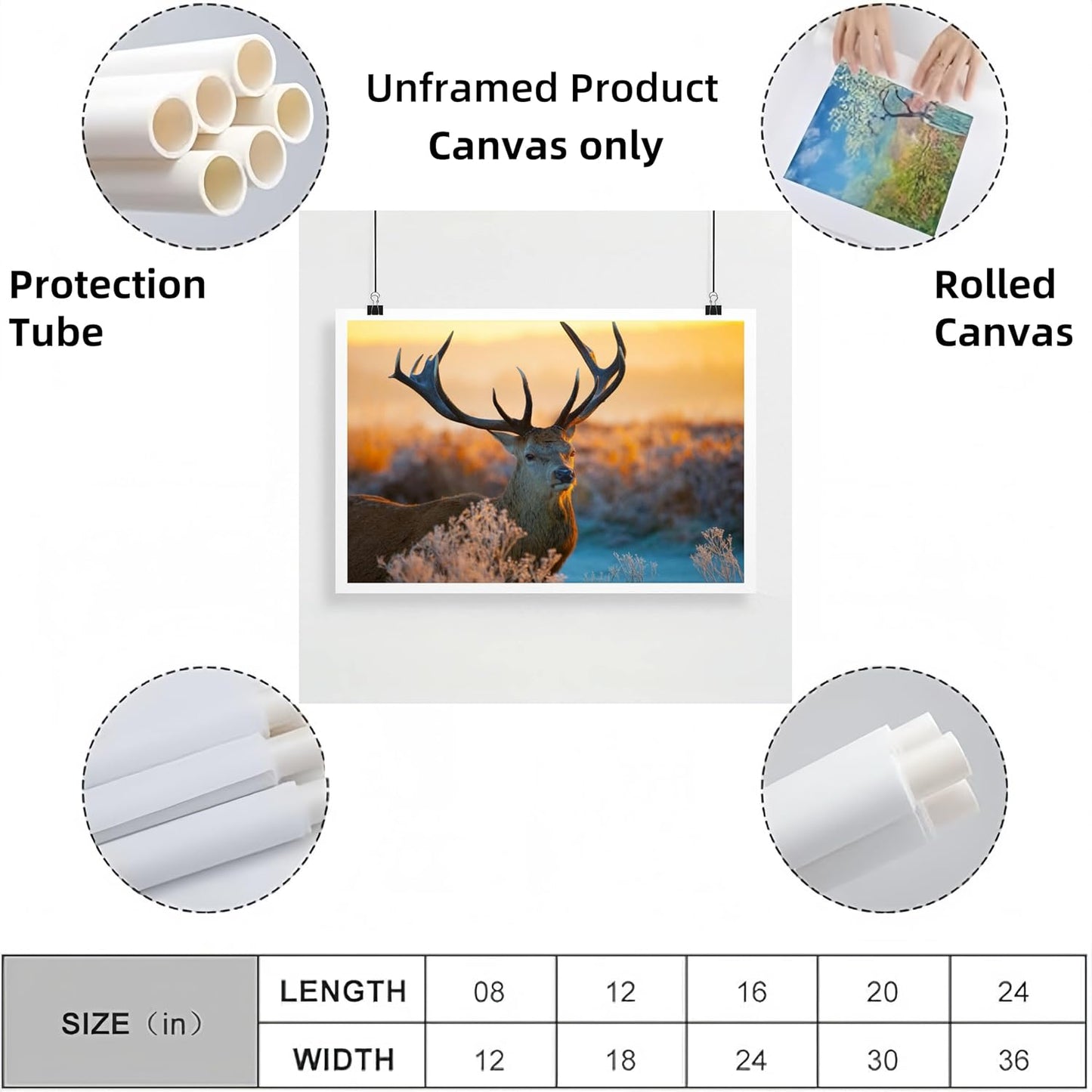 Personalized Custom Poster Prints: 16L x 24W Photo On Canva Transform Your Photos into Stunning Unframed Wall Art Digitally Printed (16L x 24W, Unframed)