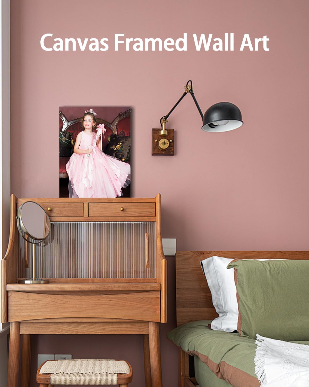 AbcCustomize Canvas Prints with Your Photos, Personalized Photo To Canvas Print for Bedroom, Living Room, Farmhouse Office Decor,Custom Canvas Wall Art for Gifts & Keepsakes, Ready to Hang