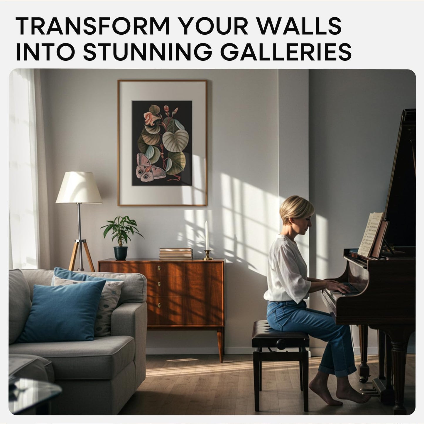 Homeforia A1 Poster Frame Bronze, High End Metal 23.4 x 33.1 inch Large Picture Frames with Mat for 16.5 x 23.4 Photo, A1 Size Brass Frame Matted to A2 Print, 23.4x33.1 Frame, Tempered Glass, Set of 1