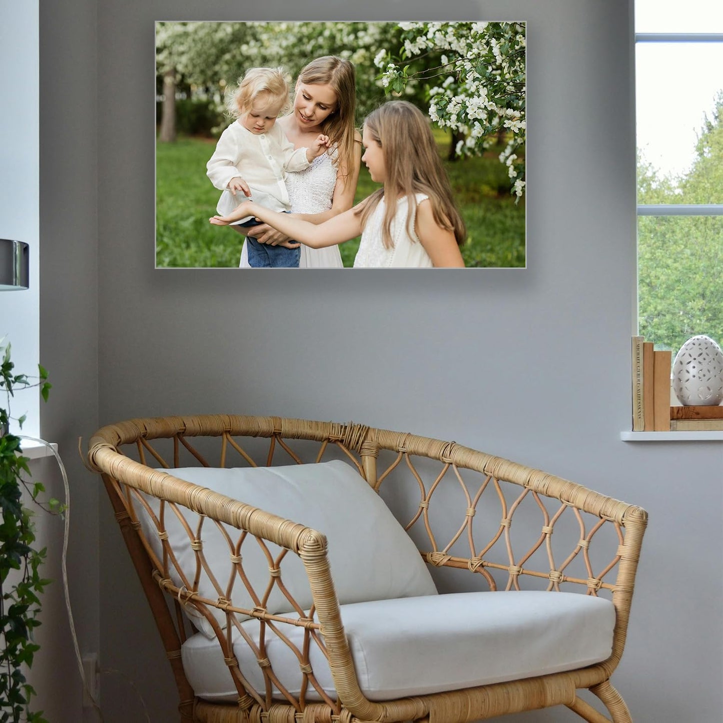 Custom Framed Canvas Prints With Your Photos-Personalized Picture To Canvas Wall Art ，Home Decoration Gifts Holiday Gifts
