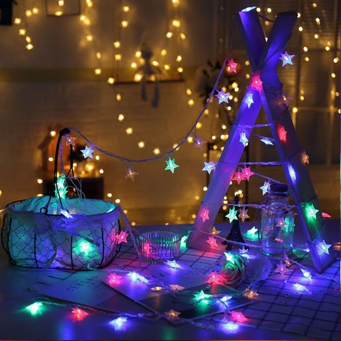 String Lights Battery Operated - Waterproof Fairy Christmas Lights, LED Star Twinkle Light for Indoor Outdoor Tent Loft Bed Patio Party Wedding Holiday Camping Decor