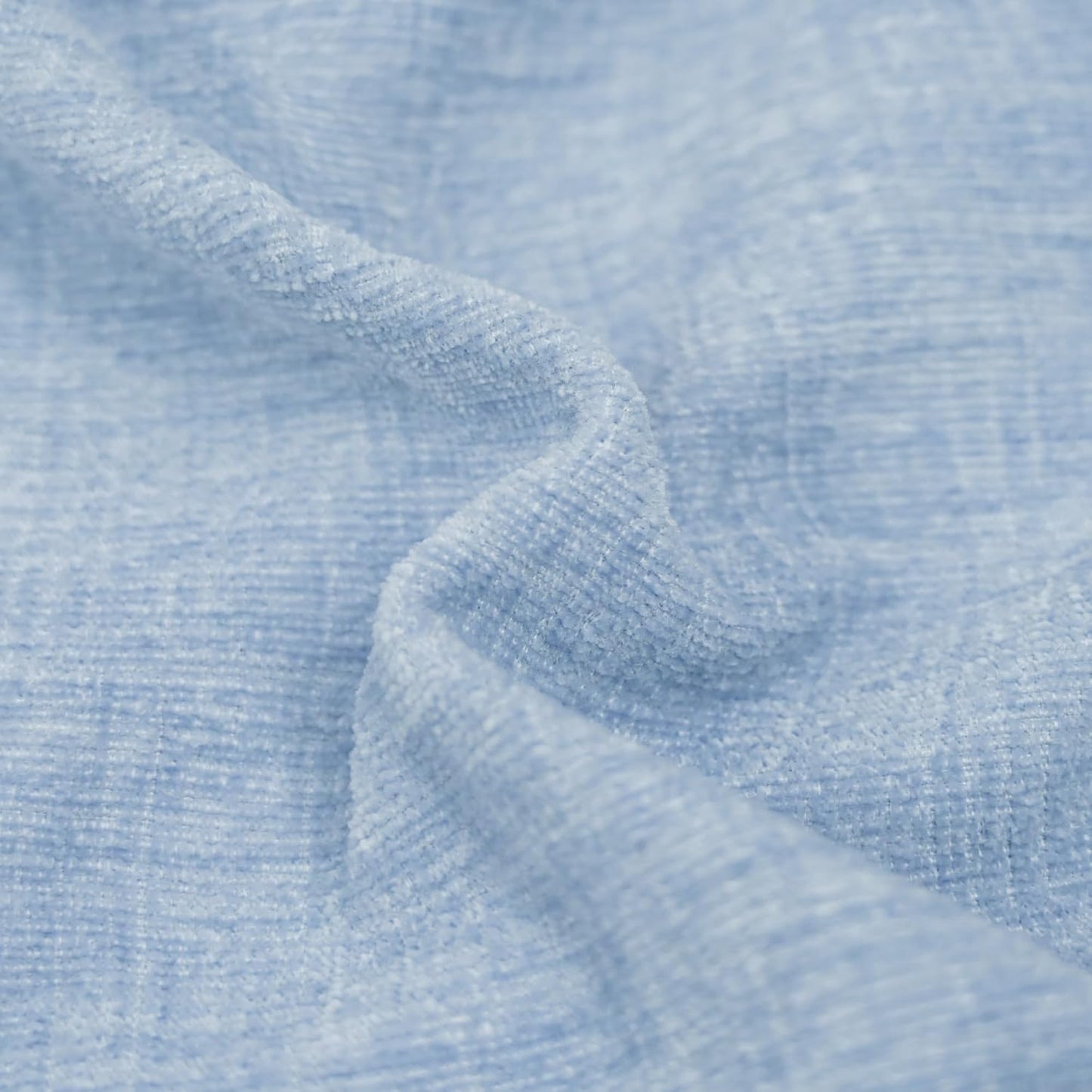 CaliTime Throw Pillow Covers Decorative 16 X 16 Inches Pack of 2 Cozy Chenille Cushion Cases for Couch Sofa Bed Living Room Home Baby Blue