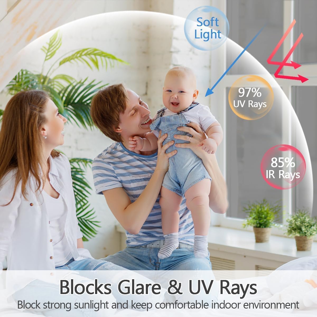 Niviy One Way Privacy Window Film See Out Not in 23.6 x 157.4 Inch Window Tint for Home Heat Blocking Anti UV Glass Door Mirror Reflective Window Film, Silver