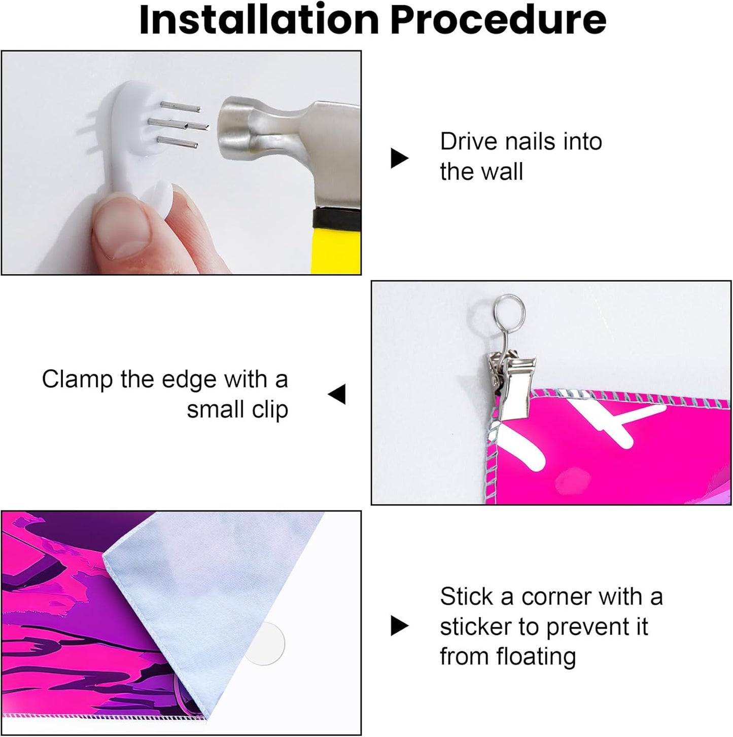 Blacklight Tapestry,WingTapestry Glow In The Dark,UV Reactive Black Light Upright Posters Wall Hanging for Bedroom Dorm Living Room Backdrop Decor (wing5, 90L" x 70W")