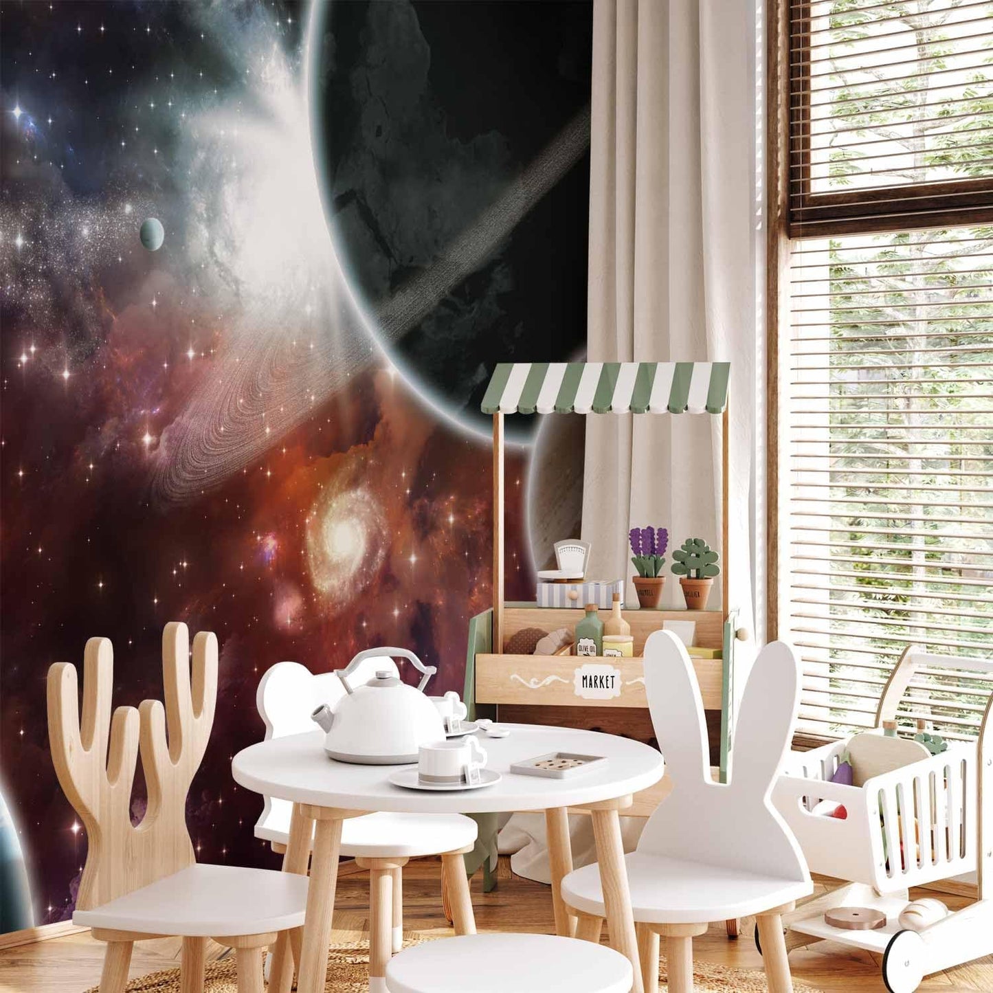 artgeist Wall Mural Cosmos Galaxy 193x138 in - XXL Peel and Stick Self-Adhesive Wallpaper Removable Large Sticker Foil Wall Decor Print Picture Image Design 10110905-32