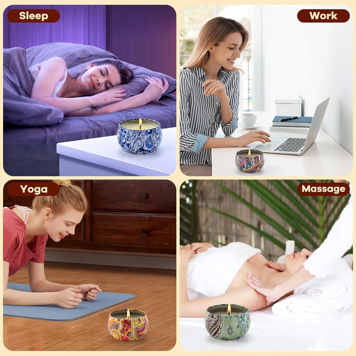 Scented Candles Gift Set, 12 Pack Candle for Home Scented, Candles Clearance with Gift Box, Aromatherapy Non Toxic Candle for Men, Women, Friends Birthday, Mother's Day