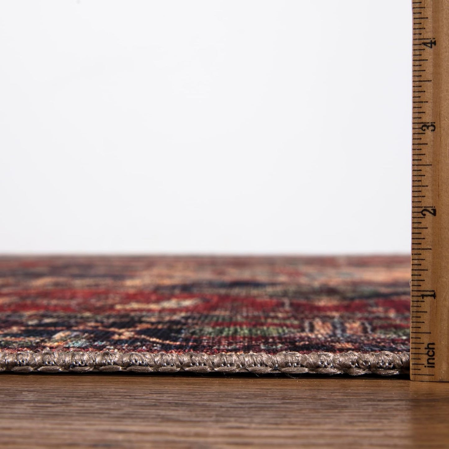 Keen Home Design 2x7 Rug - Machine Washable Runner Rug with Non-Slip Backing, Ideal for Hallway, Entryway, Kitchen, Laundry Room - Vintage, Easy Clean, Durable, Low Pile Rug - (2'6" x 7')