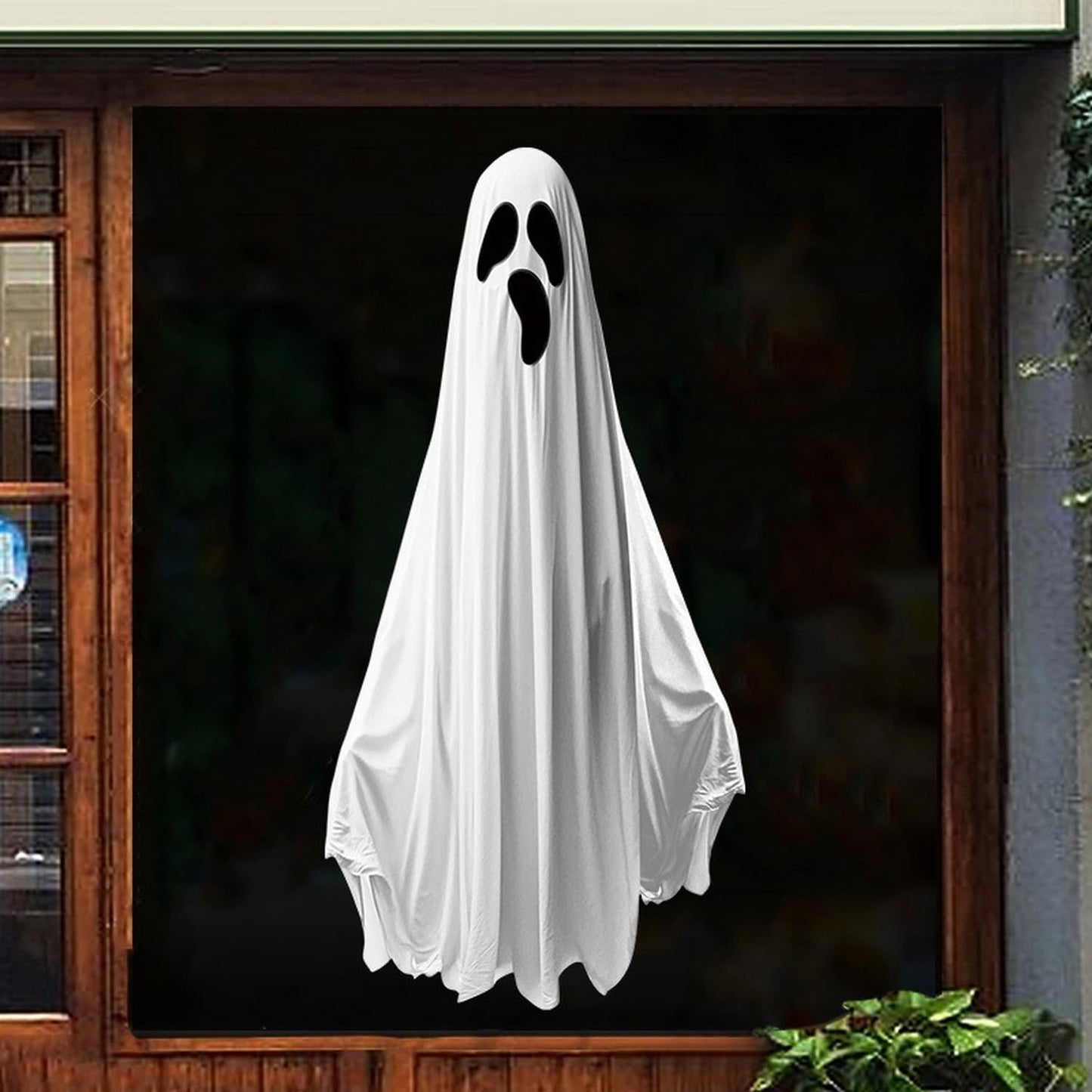 Halloween Ghost Window Clings for Glass 1 Sheets Ghost Window Decals Spooky Window Stickers Reusable Windows Cling for Halloween Fall Party Supplies Home School Office Glass Decorations