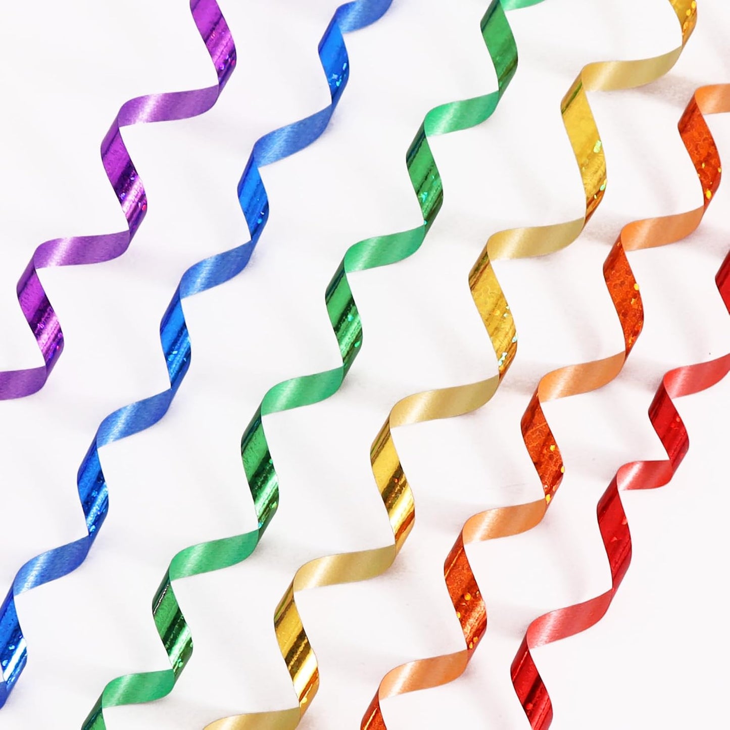 BEISHIDA 6 Assorted Colors Curling Ribbons Balloon String Ribbons - Rainbow Balloons 6 Rolls for Gift Warppping Birthday Easter Party Decorations