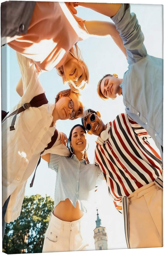 Canvas Prints With Your Photos, Custom Poster On Canvas Customized Canvas Prints with Your Photos Gift for Living Room, Bedroom, Friend，Lover, Wedding Pet Baby Family Photo Framed Wall Art 20×30