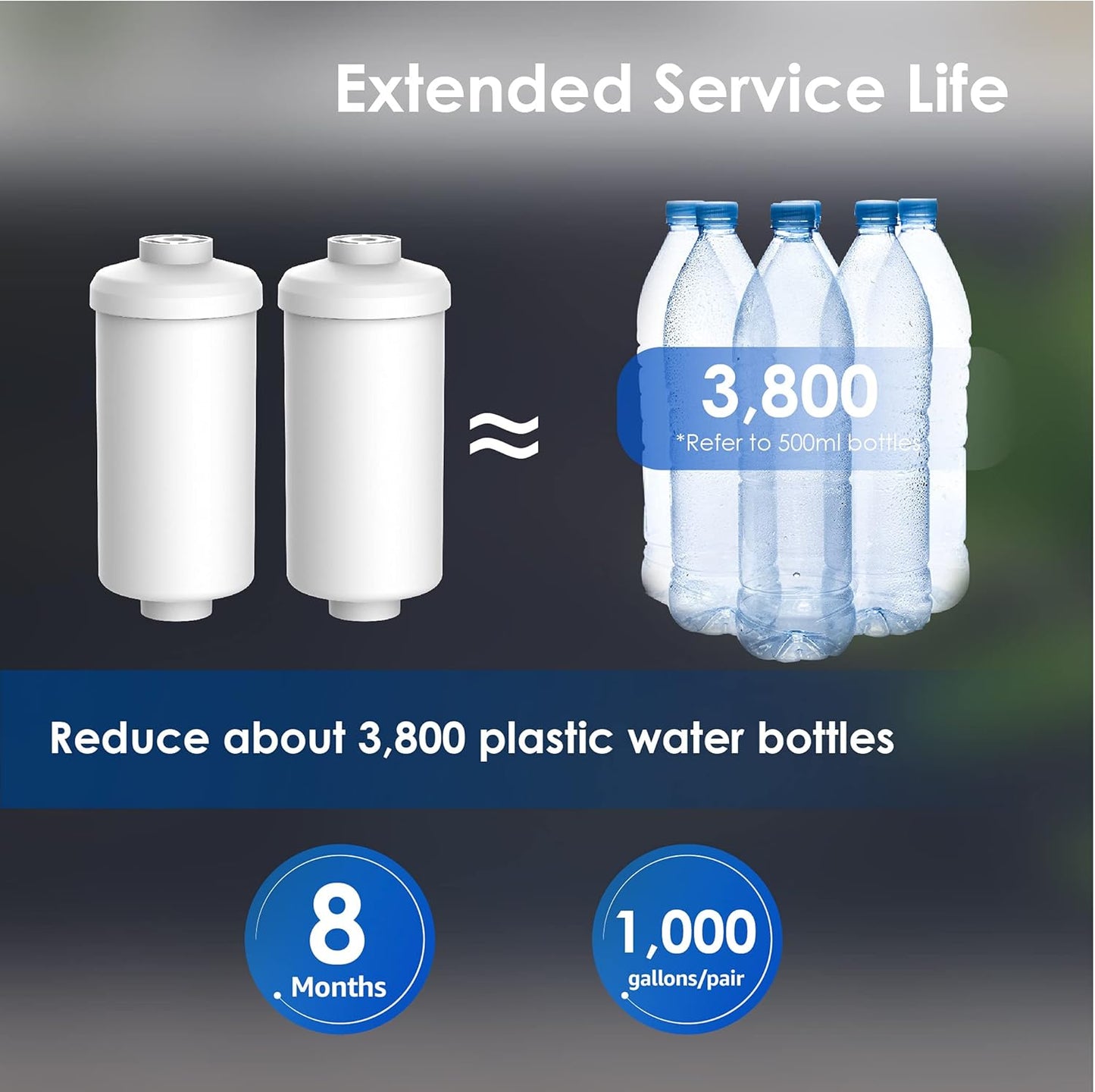 Waterdrop NSF/ANSI 372 Certified Fluoride Filters, Replacement for Berkey® PF-2® Fluoride Filters, Berkey® Gravity Filtration System and King Tank Series (Pack of 2)
