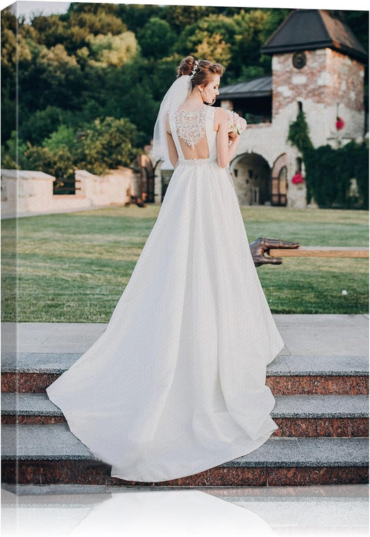 AbcCustomize Canvas Prints with Your Photos, Personalized Photo To Canvas Print for Bedroom, Living Room, Farmhouse Office Decor,Custom Canvas Wall Art for Gifts & Keepsakes, Ready to Hang