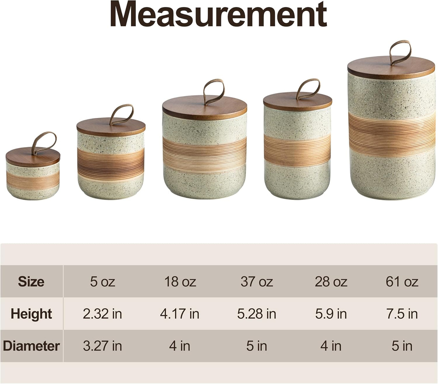 Coffee Storage Container Jar with Lid, Ceramic Kitchen Food Storage Jars with Airtight Lids for Spice Sugar Cookie, Stackable Decorative Jars for Coffee Countertop, 28oz