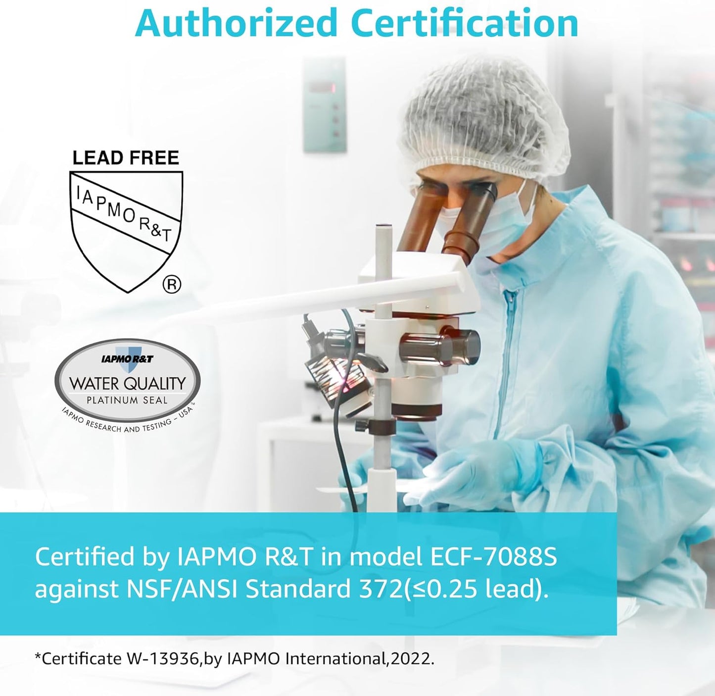 AQUACREST NSF/ANSI 42&372 Certified Water Filter, Replacement for Berkey® Gravity Water Filter System, Berkey® Black Purification Elements, Pack of 2