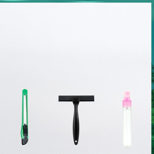 Frosted Glass Window Film with Tools,Reusable Window Privacy Film,Static Clings Window Film Kit for Home Bathroom and Office. (White, 45.2Inch×78.7Inch)