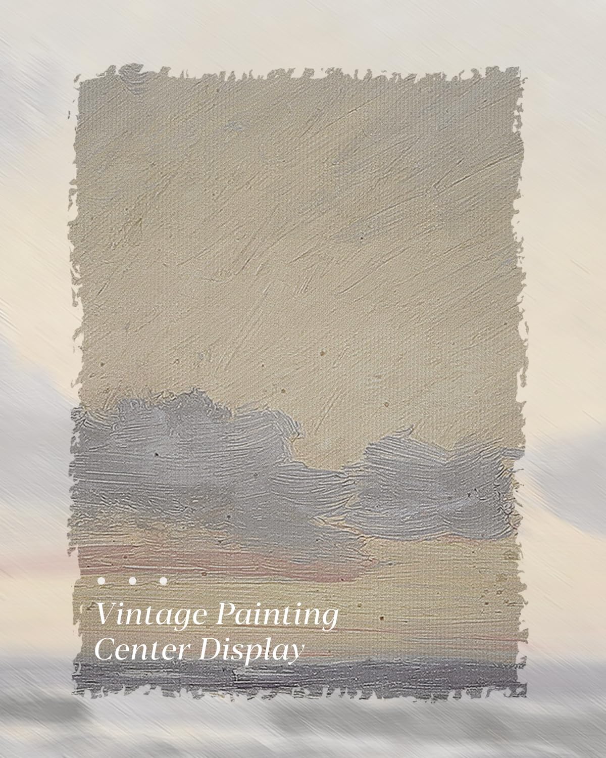 HUARCEY Gold Framed Vintage Wall Art for Living Room, Landscape Painting Prints Shelf Decor for Kitchen, Aesthetic Coastal Bedroom Wall Art, Christmas Gifts for Friends or Family ( Sea or Sky - 8"x10" )