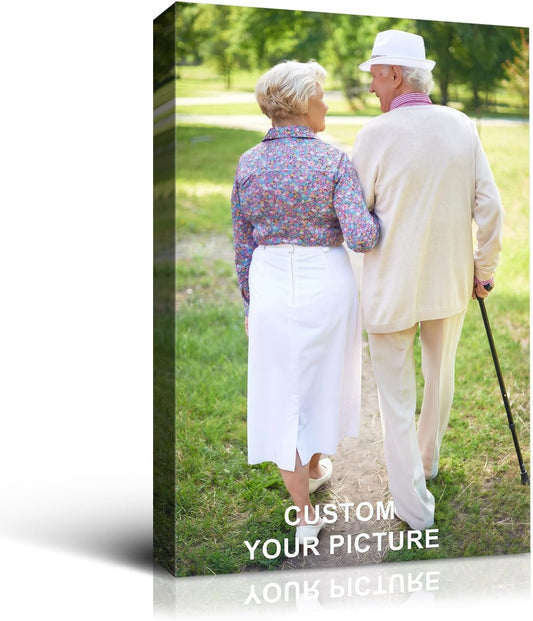 Wewejia Custom Canvas Prints with Your Photos 32x48inch - Custom Personalized Canvas Photo Gifts for Family Baby Pets Home Decor