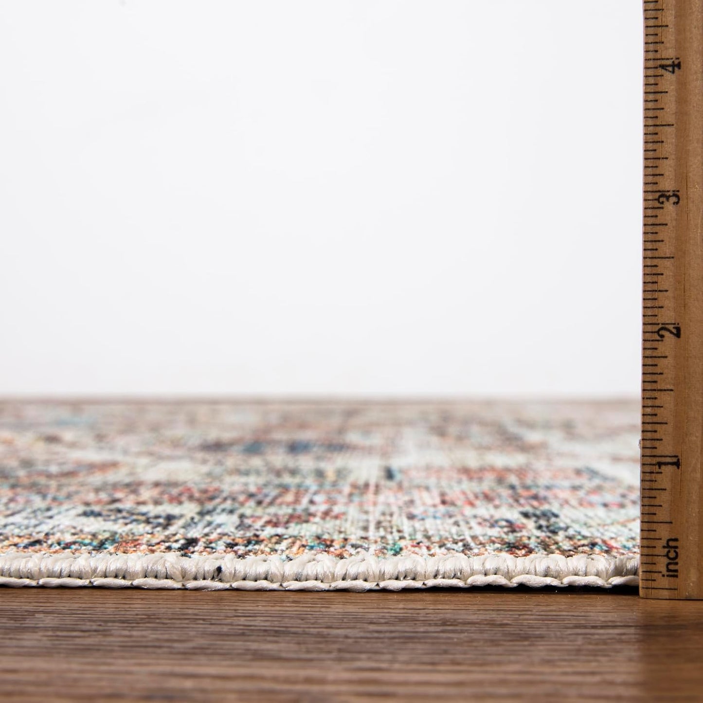 Keen Home Design 3x5 Rug - Machine Washable Entry Rug with Non-Slip Backing, Ideal for Enteryway, Kitchen, Bathroom, Laundry Room - Vintage, Easy Clean, Durable, Low Pile Rug - (3' x 5')