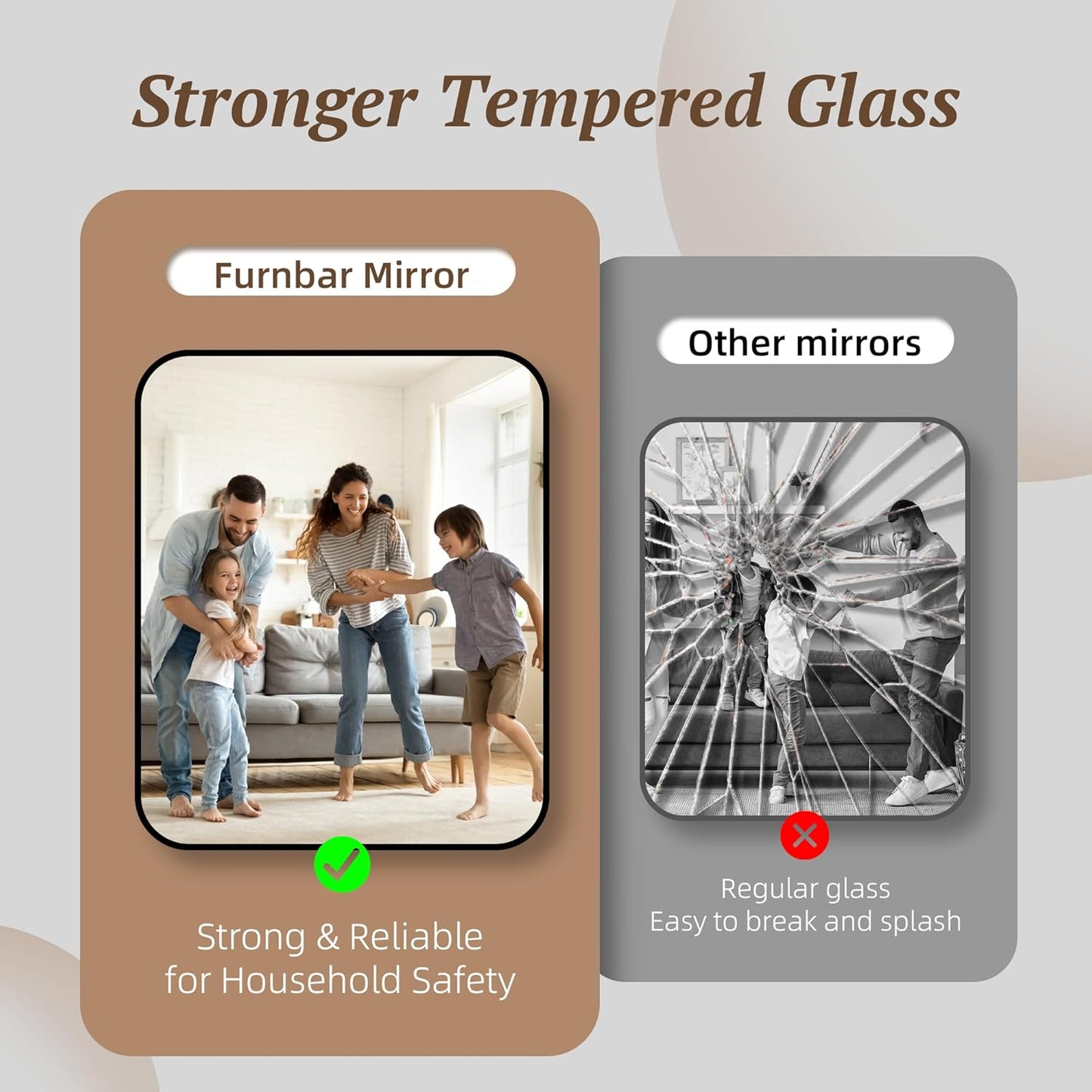 Bathroom Mirror 60" x 30", Large Rectangle Wall Mirror, Silver Metal Frame Wall Mounted Mirrors for Bathroom, Vanity, Bedroom, Entryway Decor(Horizontal/Vertical)