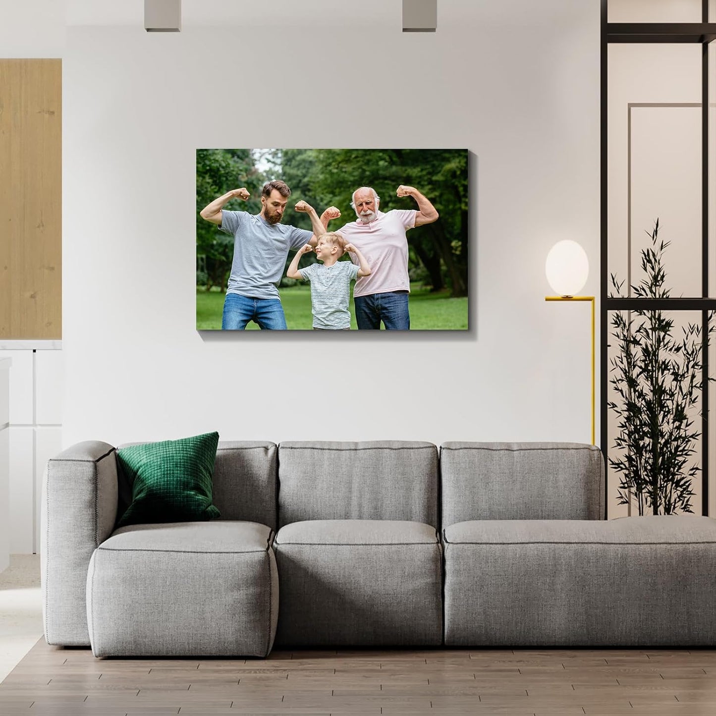Wewejia Personalized Photo to Canvas Print 18x12inch - Canvas Prints With Your Photos on Custom Wall Art for Bedroom, Living Room, Wedding Baby Pet Family Picture Wall Art